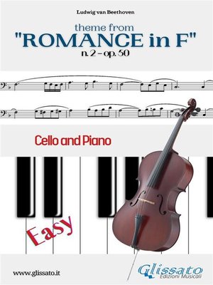 cover image of Theme from "Romance in F" Easy for Cello and Piano